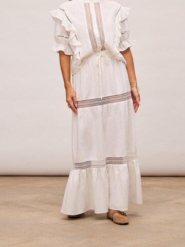 noar studios Φούστα σε λευκό: μπροστά