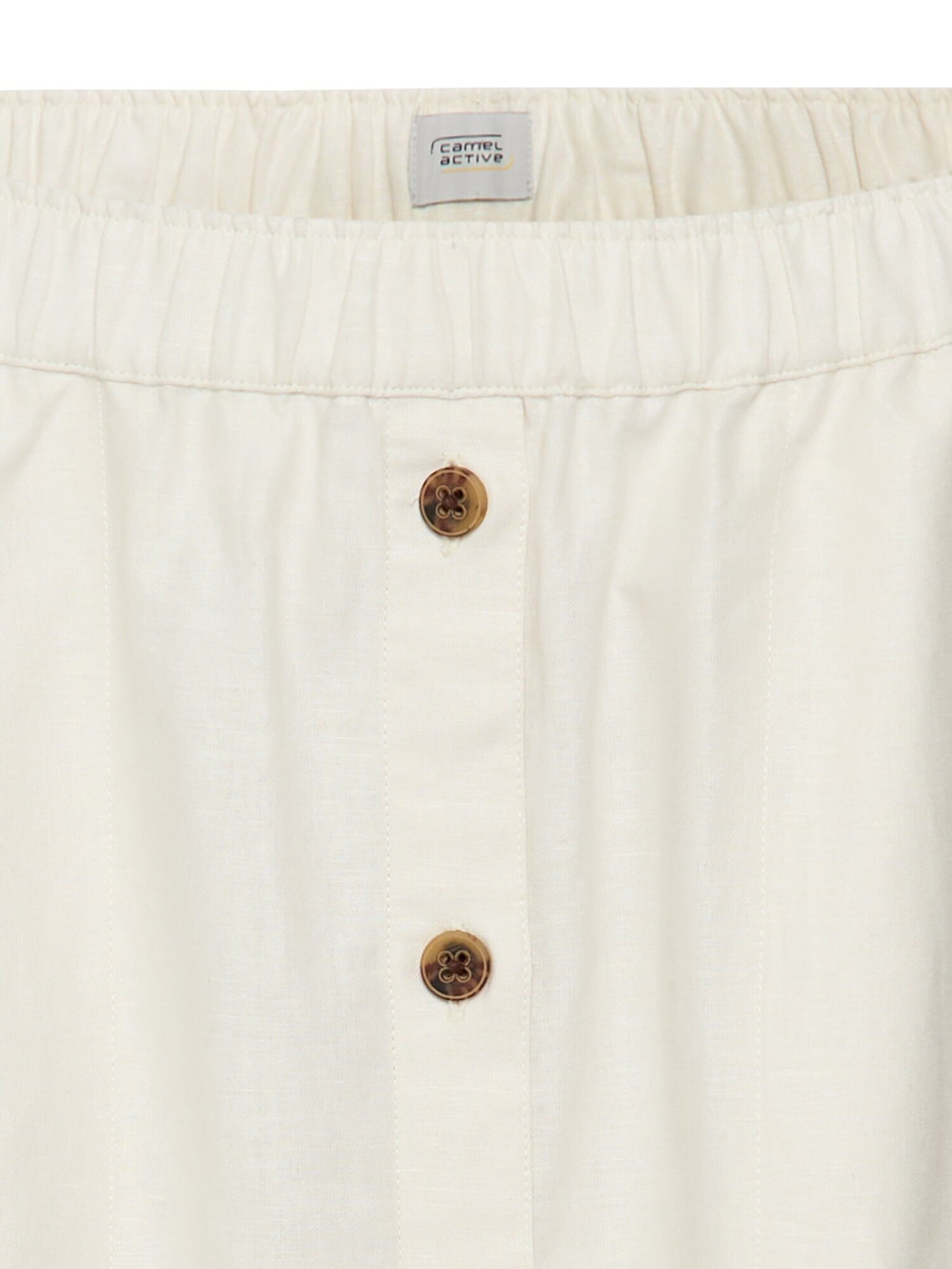 CAMEL ACTIVE A-Linienrock mit elastischem Bund in Weiß