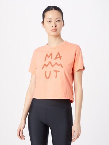 MAMMUT Funkční tričko 'Massone' – oranžová: přední strana