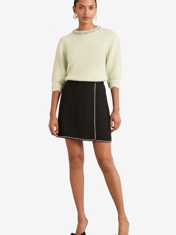 love & roses - Falda en negro: frente