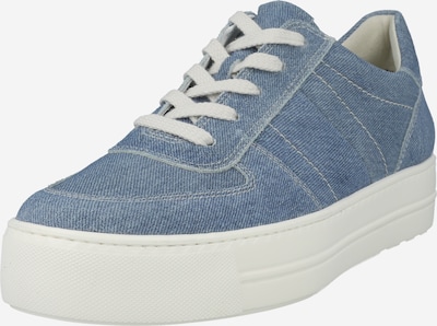 Paul Green Baskets basses en bleu denim / blanc, Vue avec produit