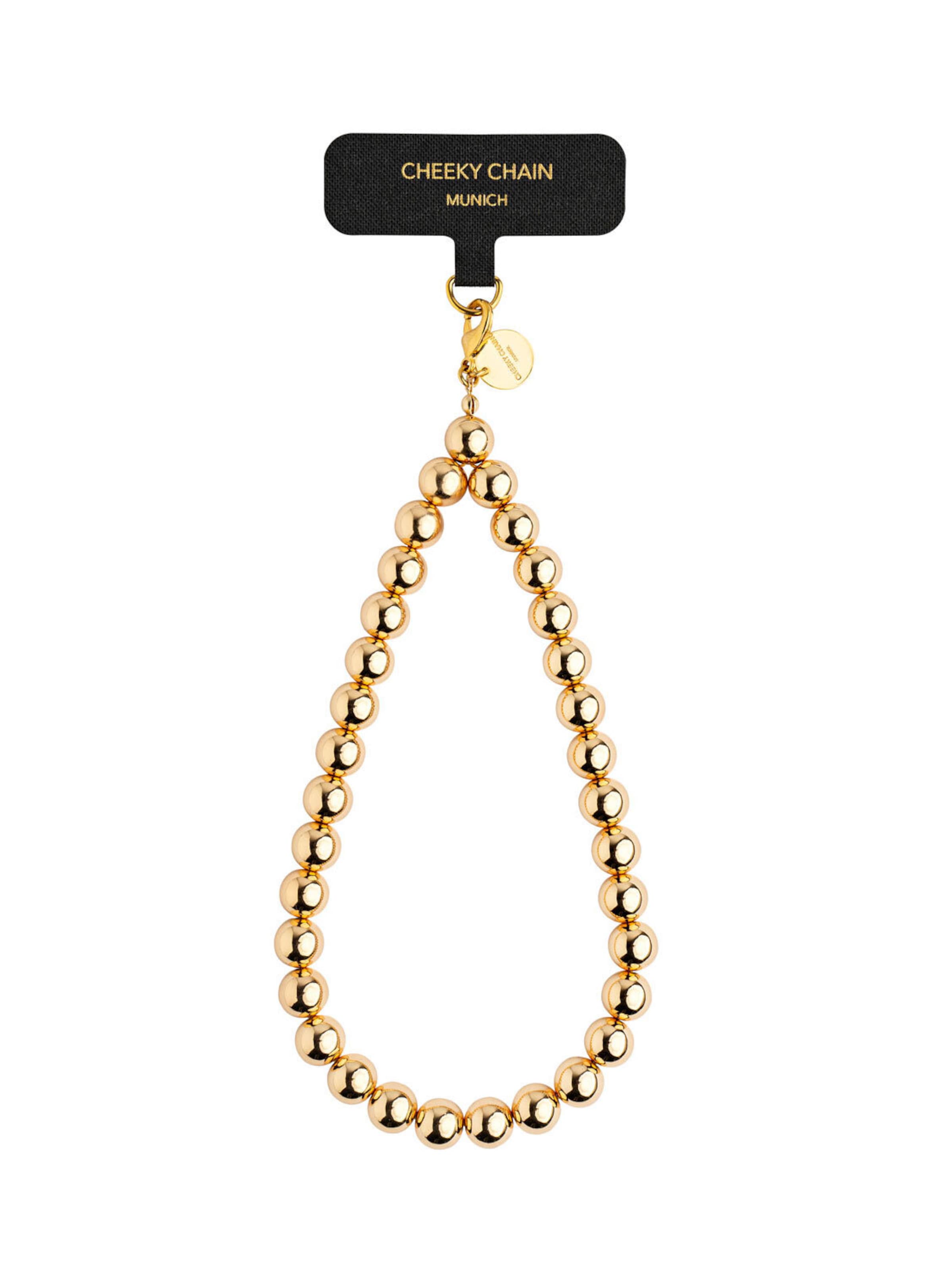 Cheeky Chain Munich Smartphone Case 'Poppy' in Gold: front