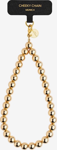 Cheeky Chain Munich Smartphonehoesje 'Poppy' in Goud: voorkant