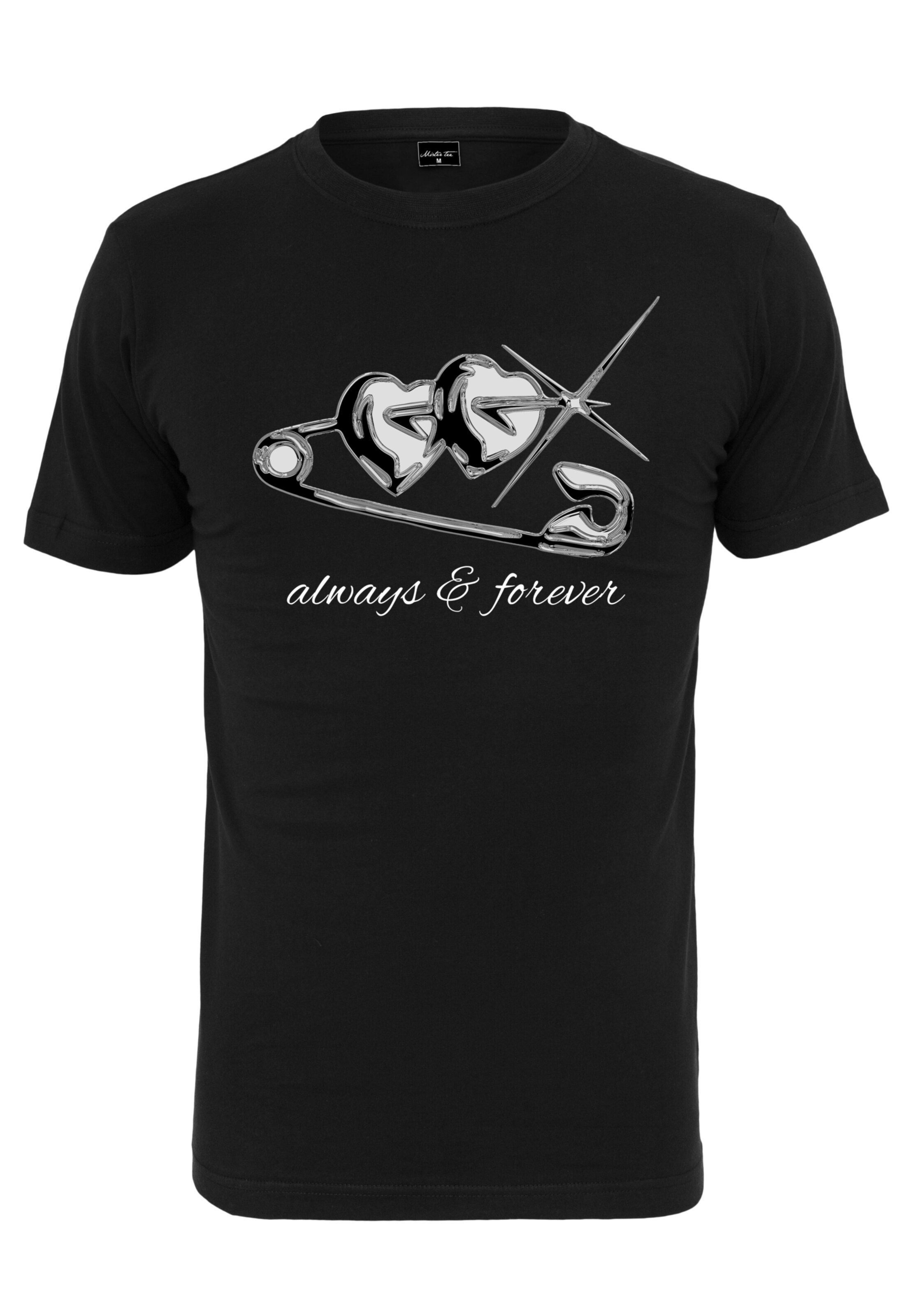 Merchcode T-Shirt 'Always And Ever' in Schwarz: Vorderseite