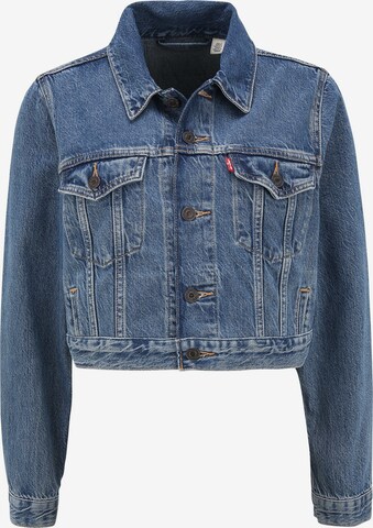 Levi's® Upcycling Between-Season Jacket 'Wavvyboi Design' in Blue: front