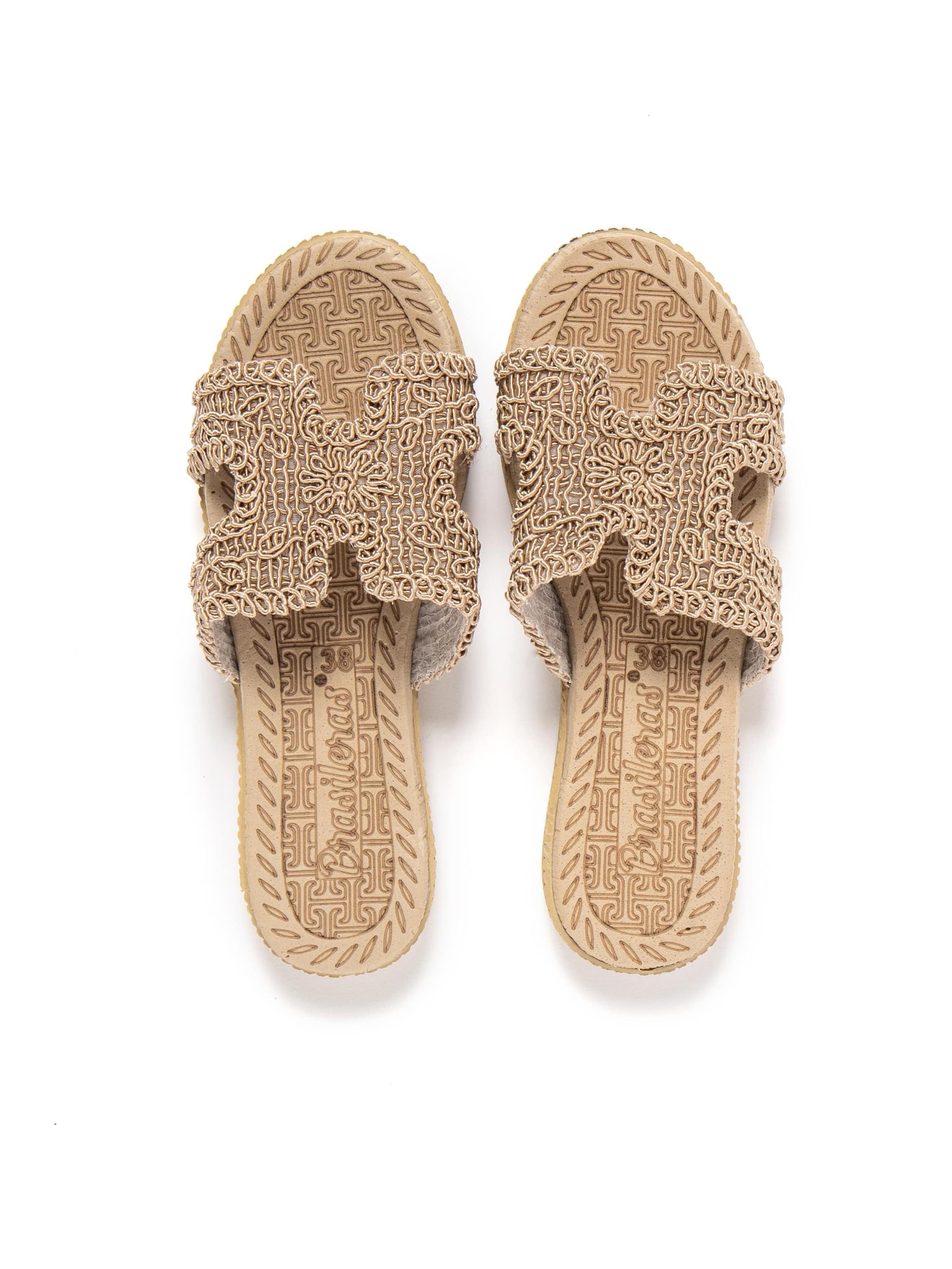 Brasileras Slippers 'Braida' in Brown