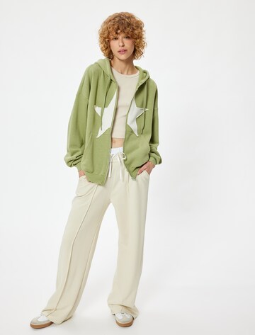 Koton Sweatvest in Groen