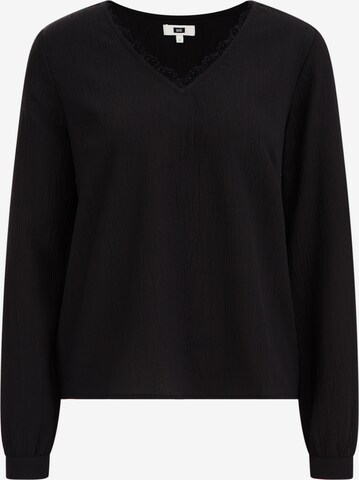 WE Fashion Blouse in Zwart: voorkant