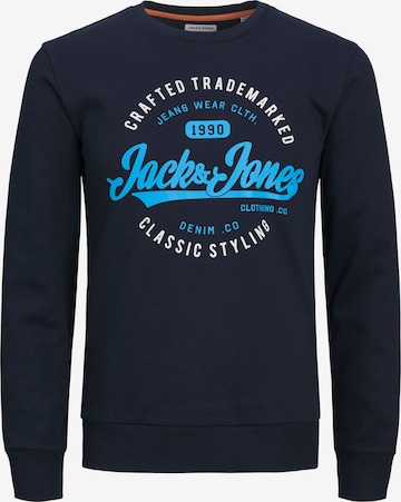 Jack & Jones Plus Sweatshirt 'Mikk' in Blue: front