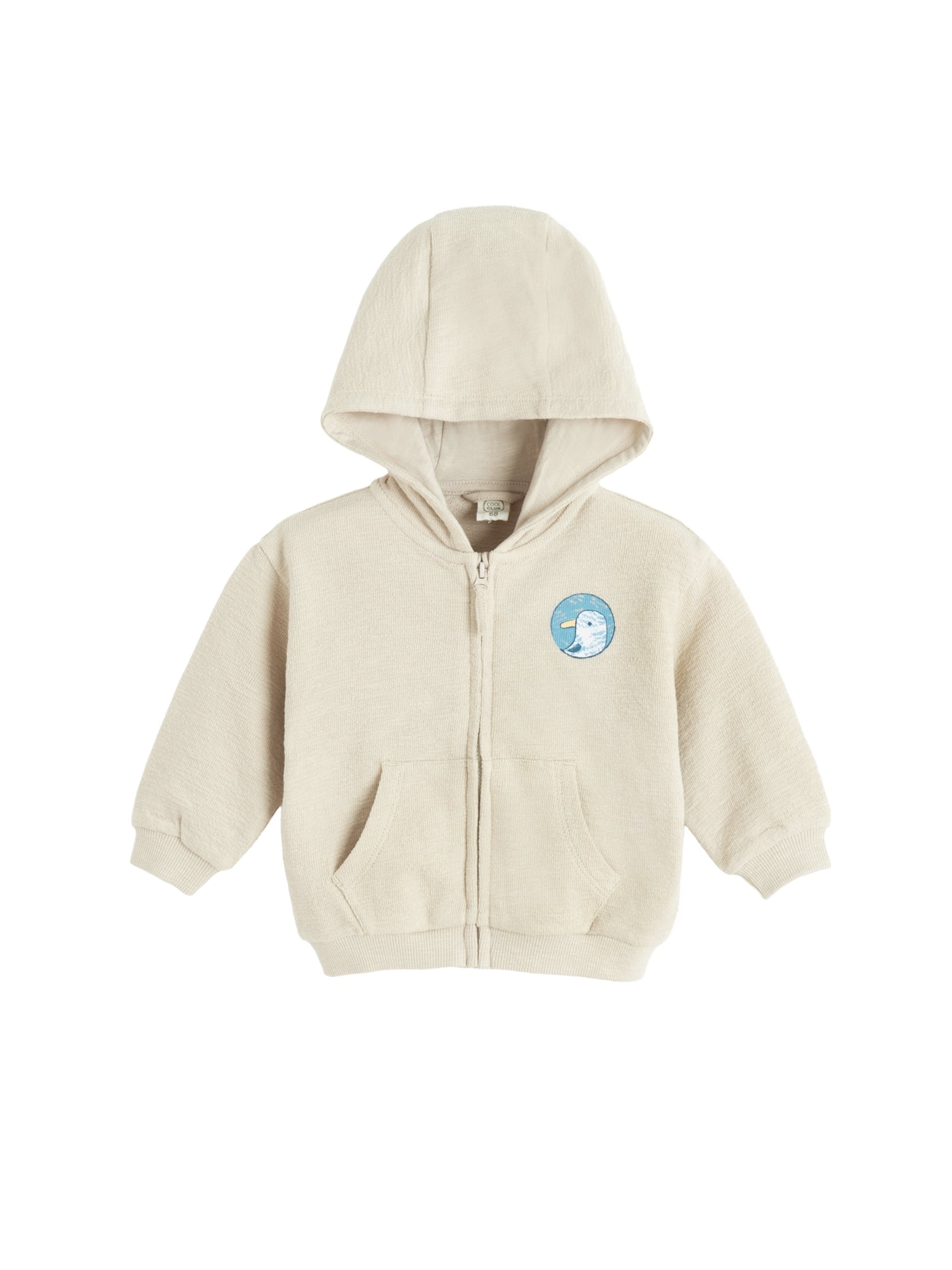 Cool Club Sweat jacket in White: front