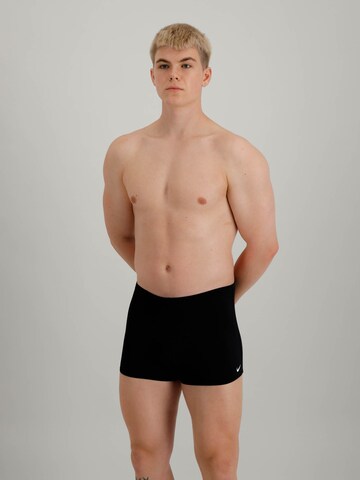 Nike Swim Athletic Swim Trunks in Black: front