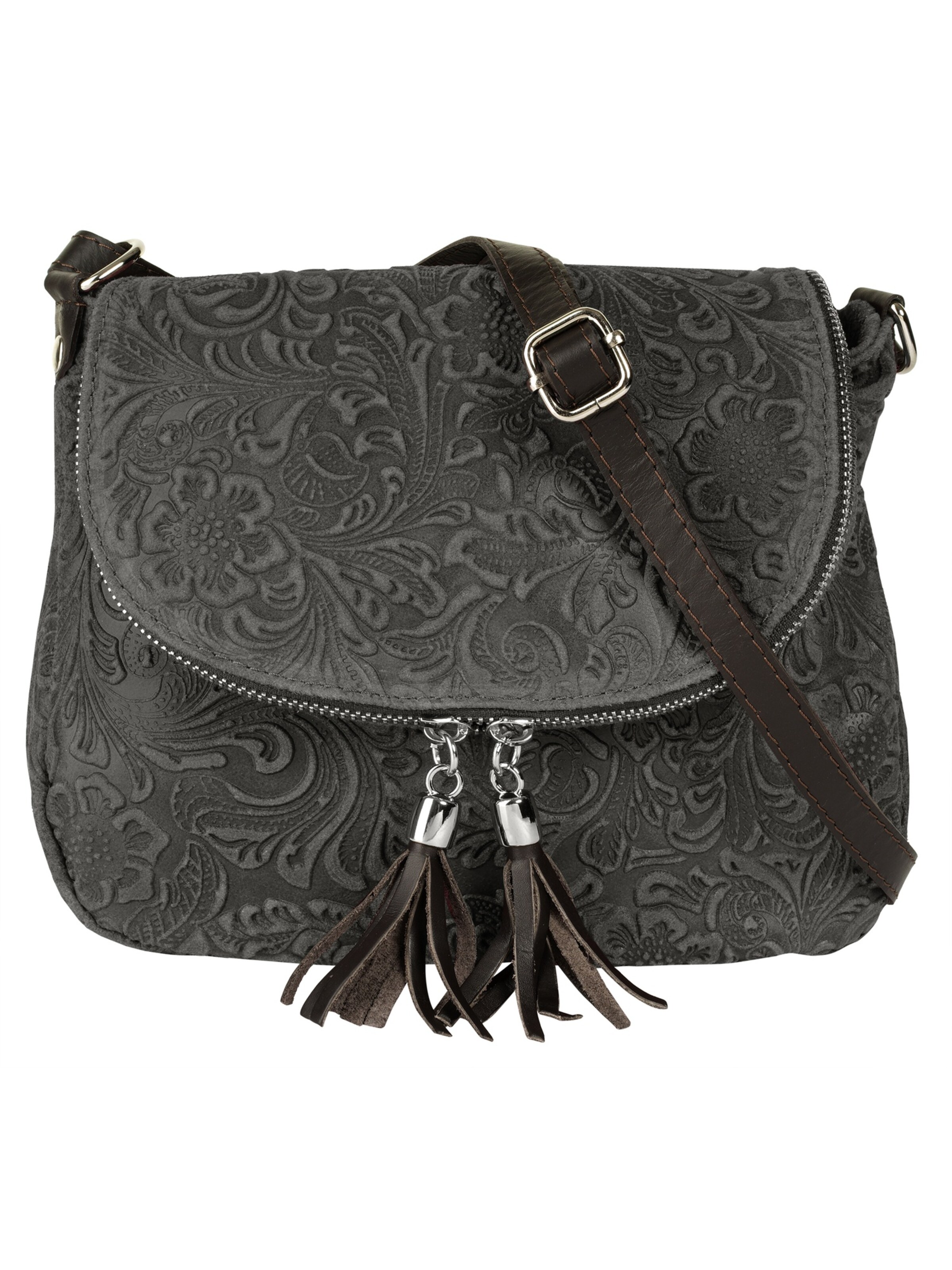 Sac à bandoulière Samantha Look en gris : devant