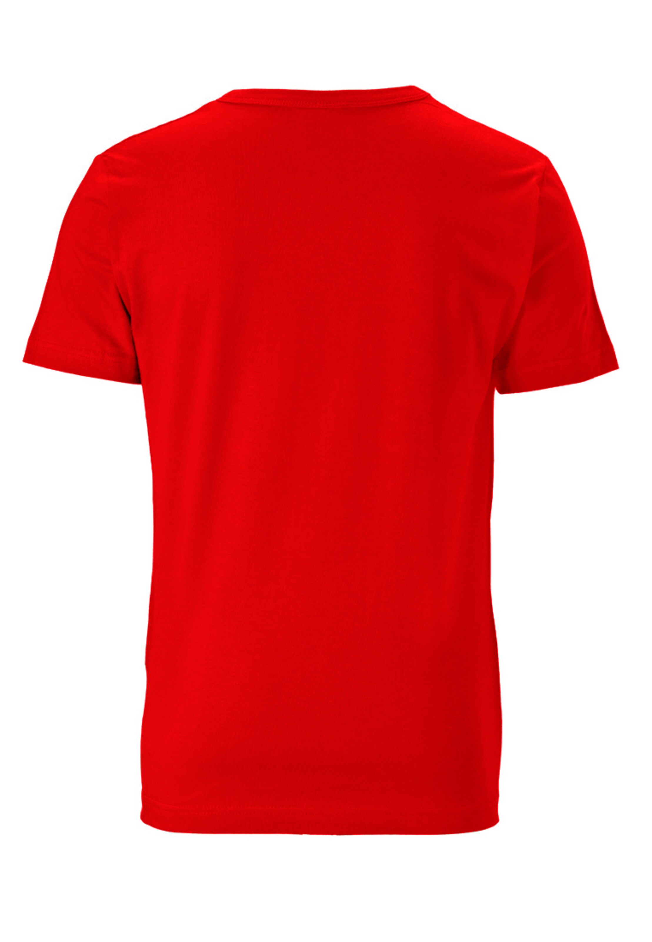 LOGOSHIRT Shirt 'Shazam' in Rot