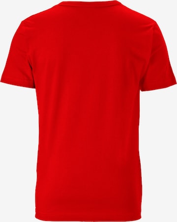 LOGOSHIRT Shirt 'Shazam' in Rot