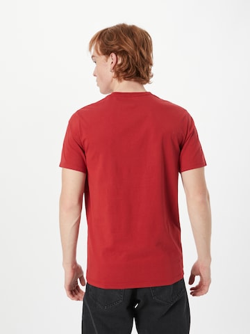 LEVI'S ® Paita 'Housemark V Neck Tee' värissä punainen