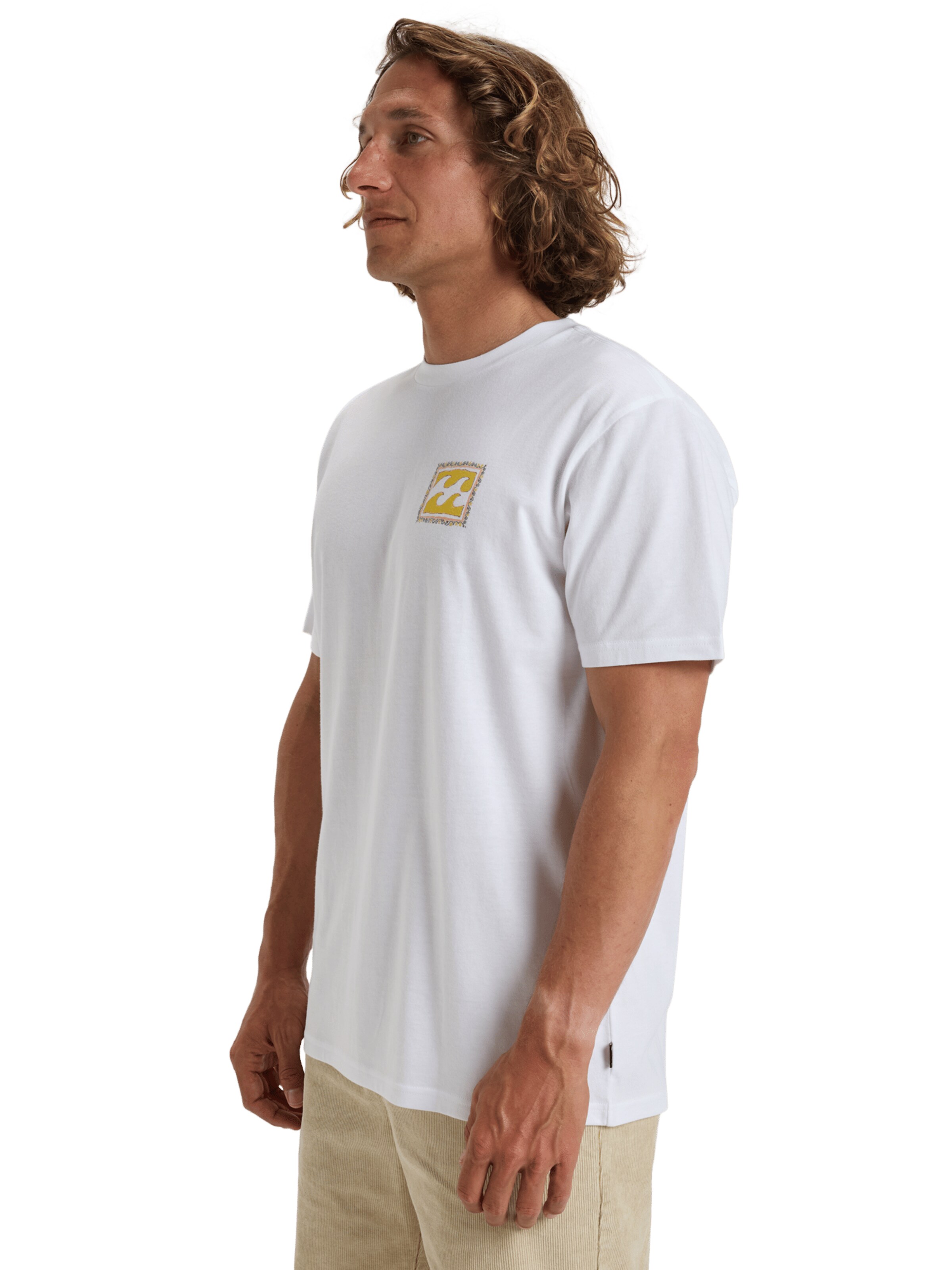 T-Shirt 'Crayon Wave' BILLABONG en blanc