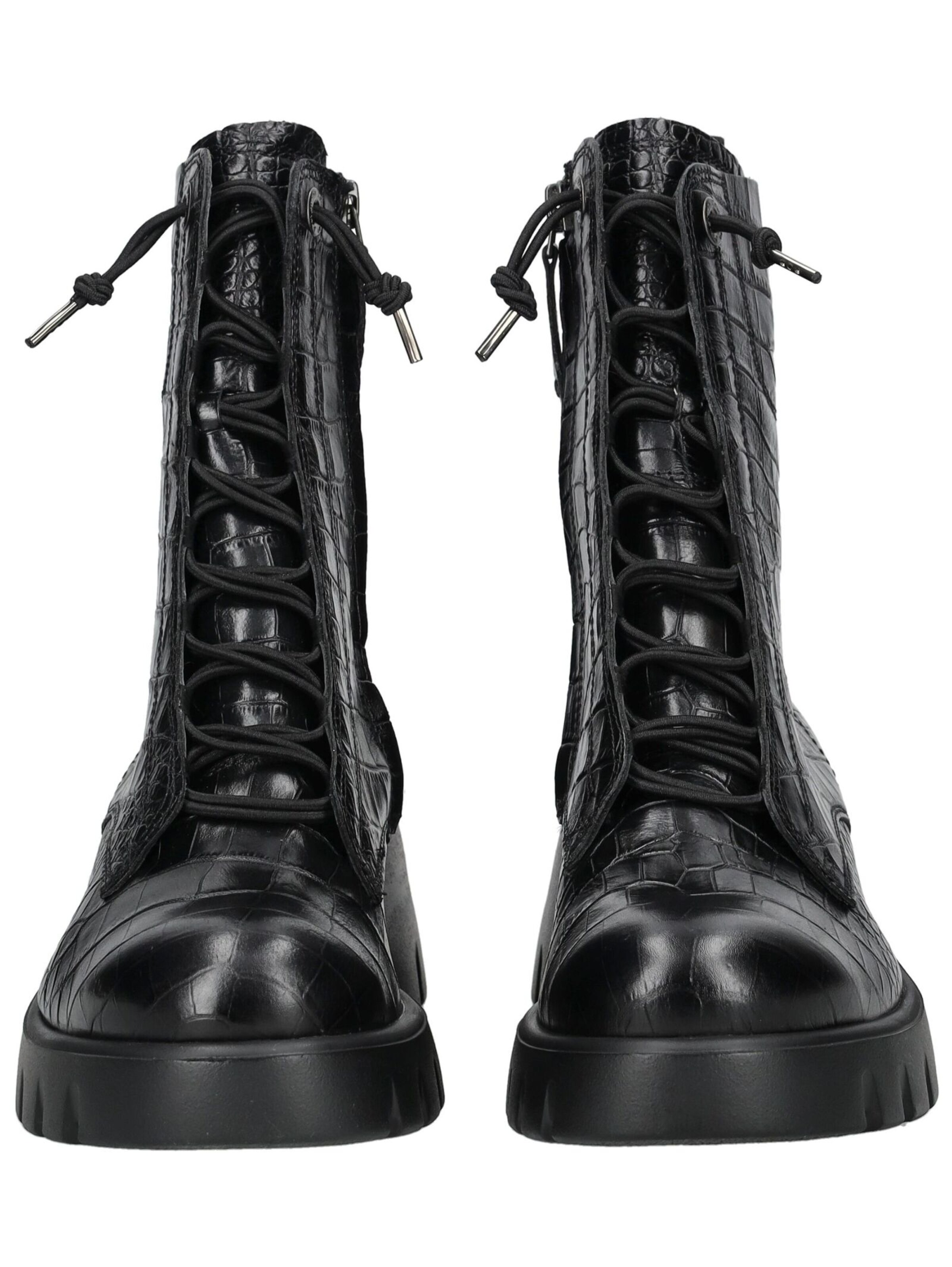 Paul Green Schnürstiefelette in Schwarz