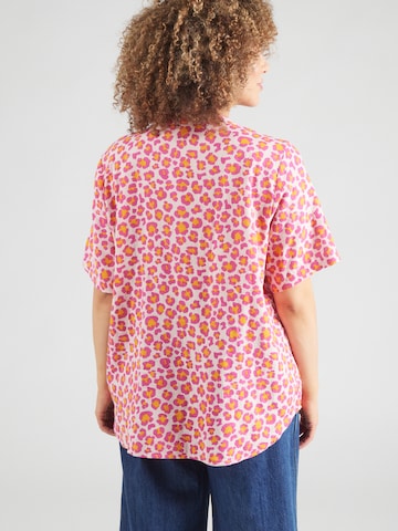 ONLY Carmakoma Bluse 'CARTHYRA' in Pink