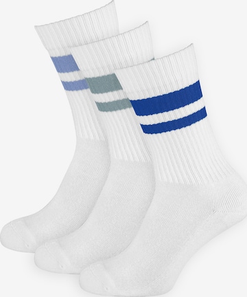 Chaussettes ' Sport ' Nur Die en blanc : devant