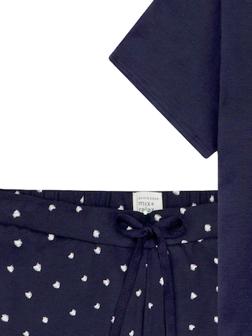SCHIESSER Pajama 'Mix & Relax' in Blue