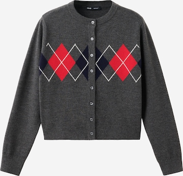 MANGO Strickjacke 'BIMBU' in Grau: Vorderseite