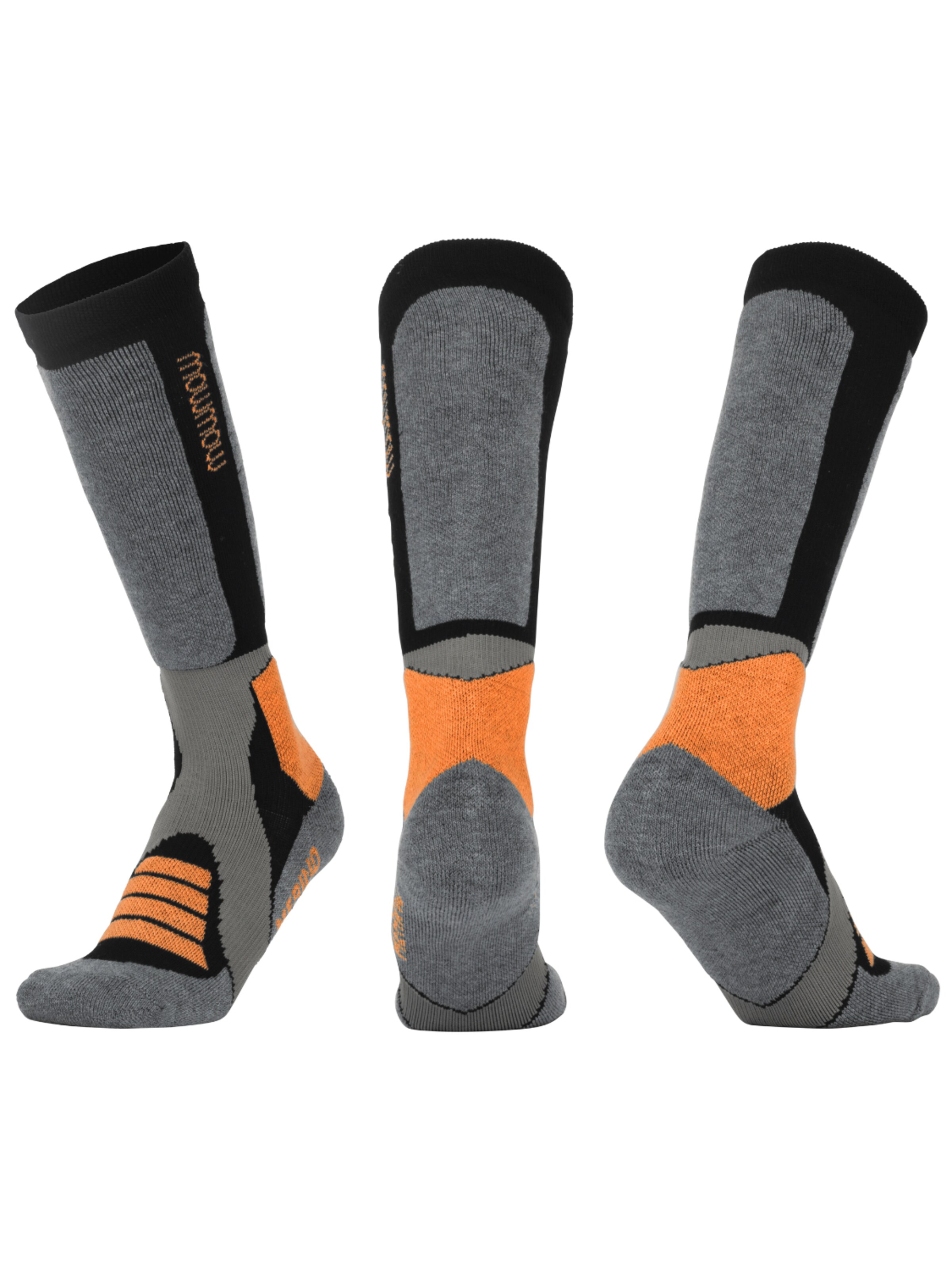 Calzino sportivo 'MowMow Ski Socks - Silver Ions - Antibacterial - Men - Women - Size 39-42 - Gray' di Mowmow in grigio