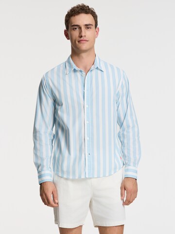 Shiwi Regular fit Overhemd 'Rick' in Blauw: voorkant