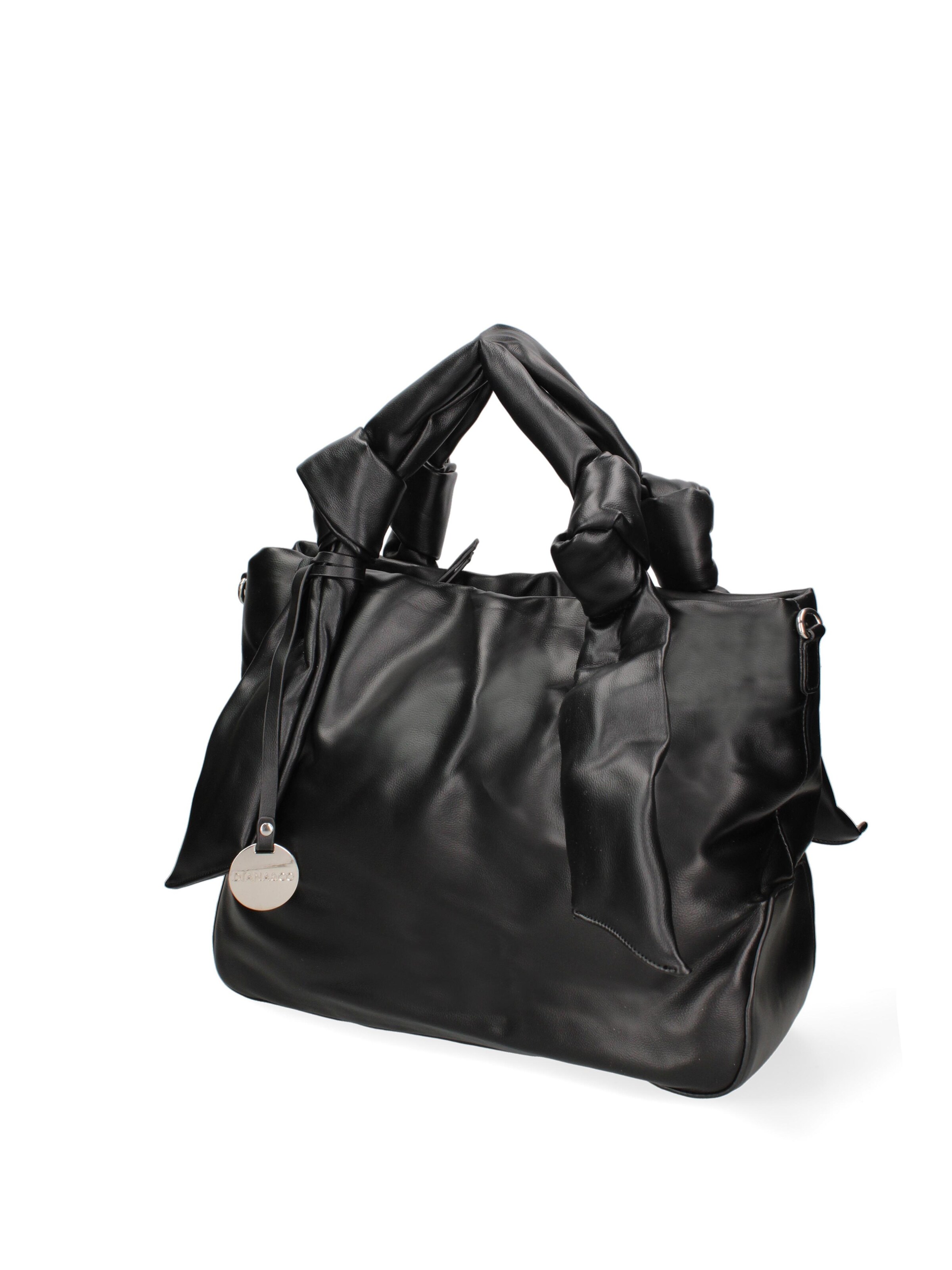 Shopper 'Borsa Shopper Donna Ecopelle con Zip e Tracolla Regolabile' di Diana&Co. in nero