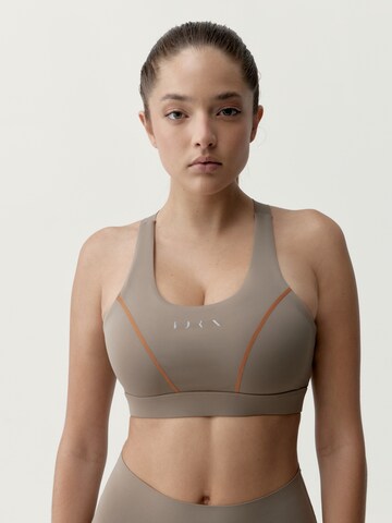 Born Bustier Sporttop 'Brone' in Grijs: voorkant