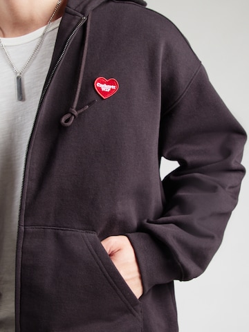 Carhartt WIP Sweatvest 'Heart II Hartt' in Zwart