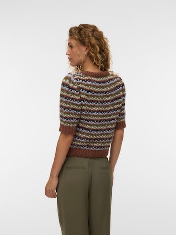 VERO MODA Pulover 'VMCELLA' | rjava barva