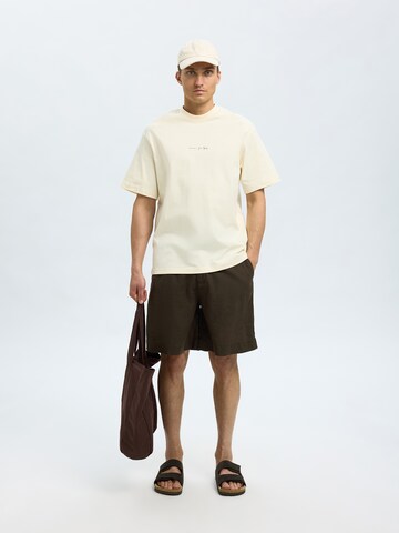 SELECTED HOMME Loosefit Nadrág 'SLHMAGNUS' - zöld