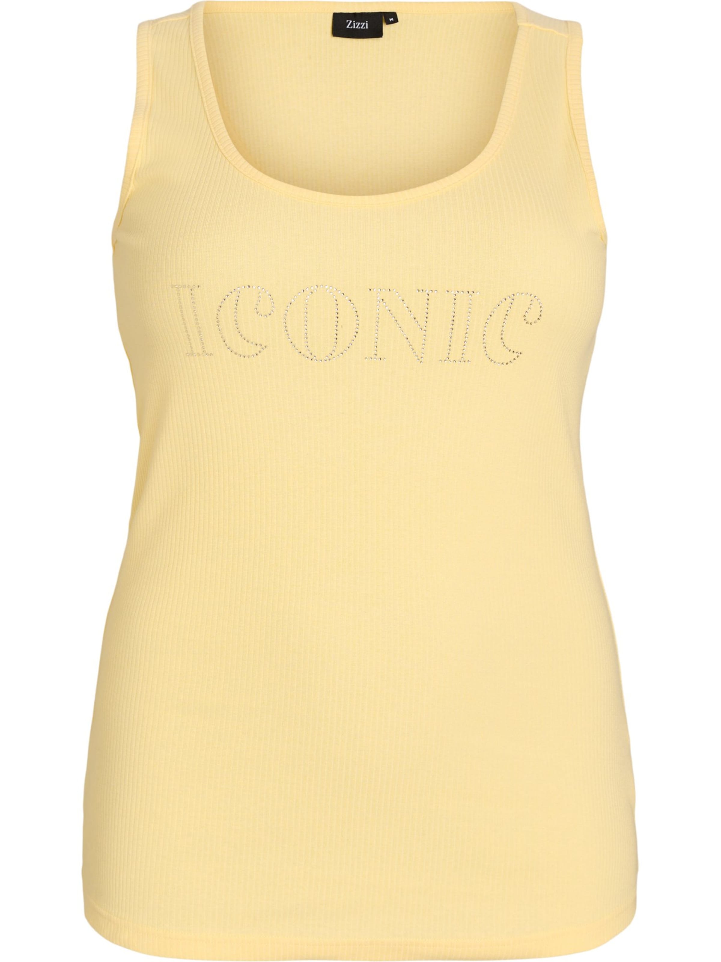 Haut 'Evinna' Zizzi en jaune : devant