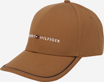 TOMMY HILFIGER Cap 'SKYLINE' in Braun: predná strana