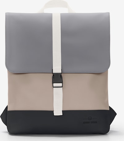 Johnny Urban Sac à dos 'Ruby' en beige / gris argenté / noir / blanc, Vue avec produit