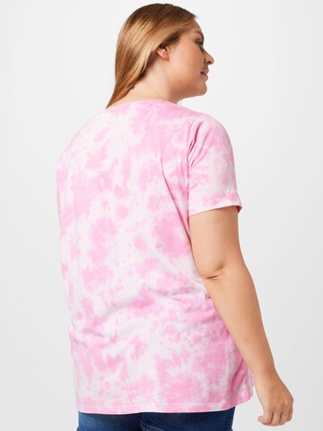 T-shirt 'TANIA' ONLY Curve en rose