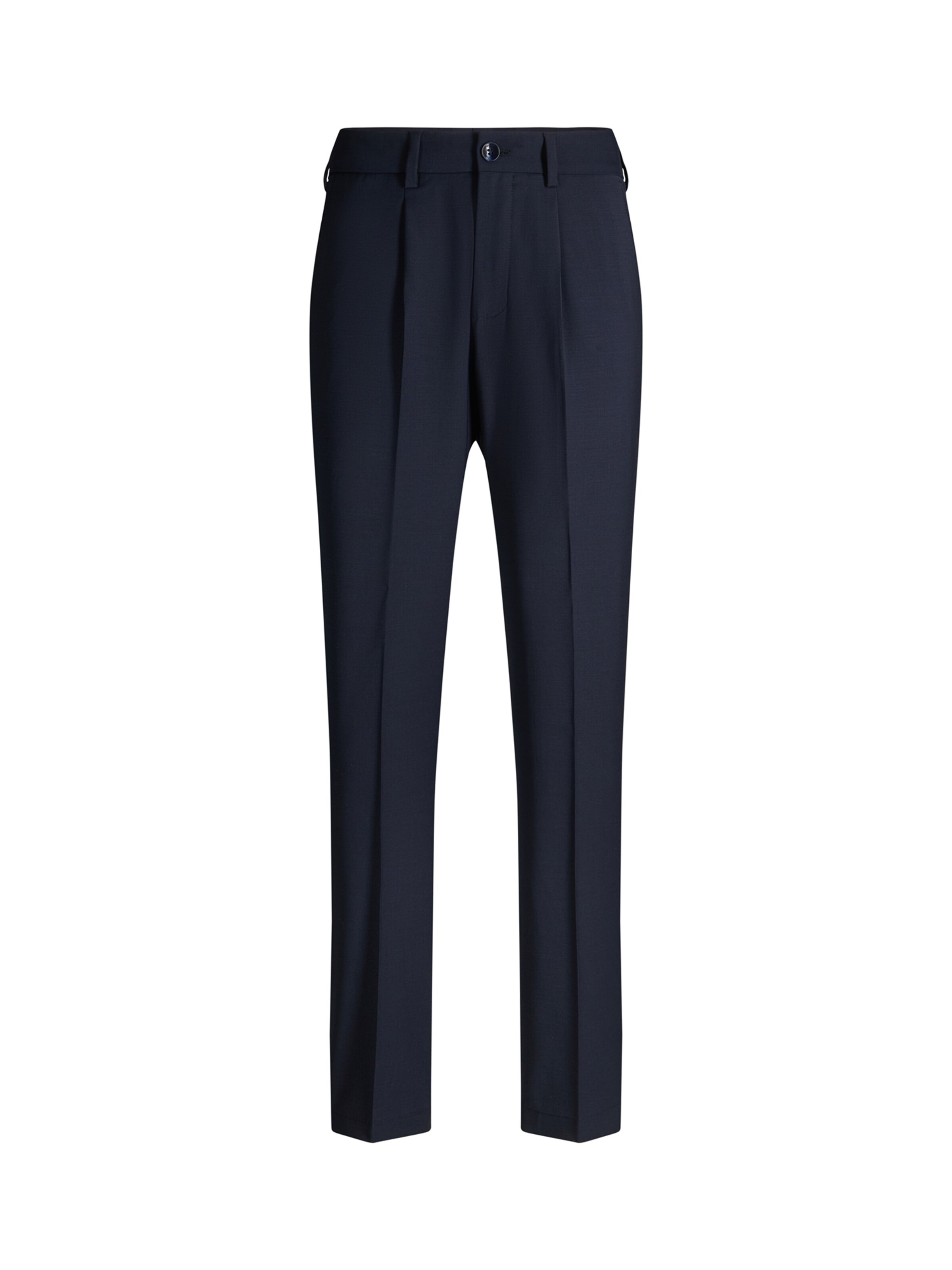 STRELLSON Regular Bandplooibroek in Blauw: voorkant