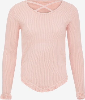 Pull-over qisha en rose : devant