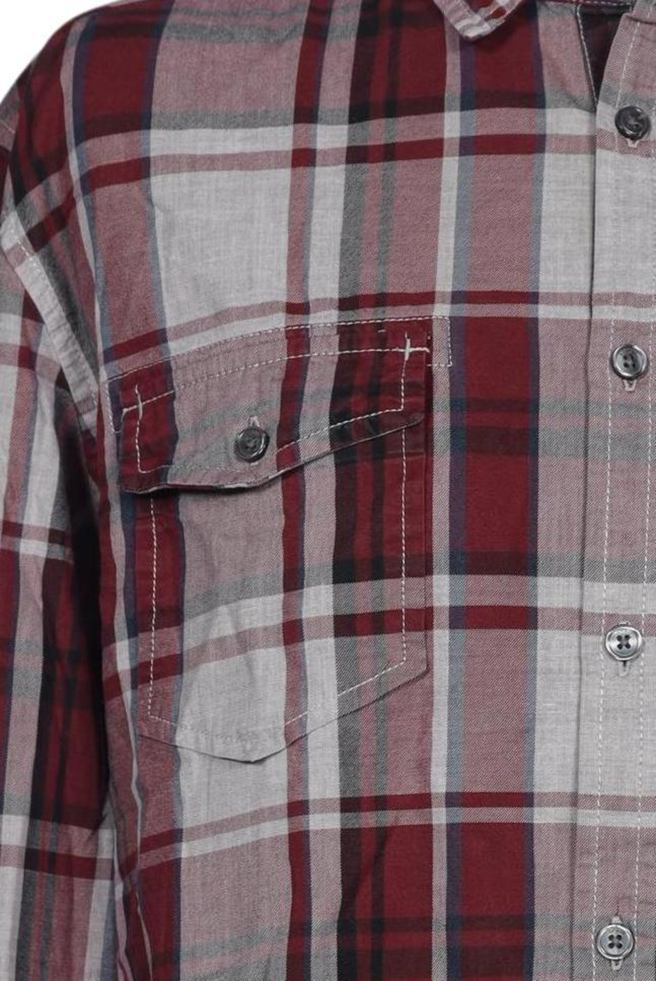 ESPRIT Button Up Shirt in XL in Red