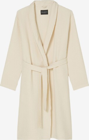 Marc O'Polo Long Bathrobe ' Essential ' in Beige: front