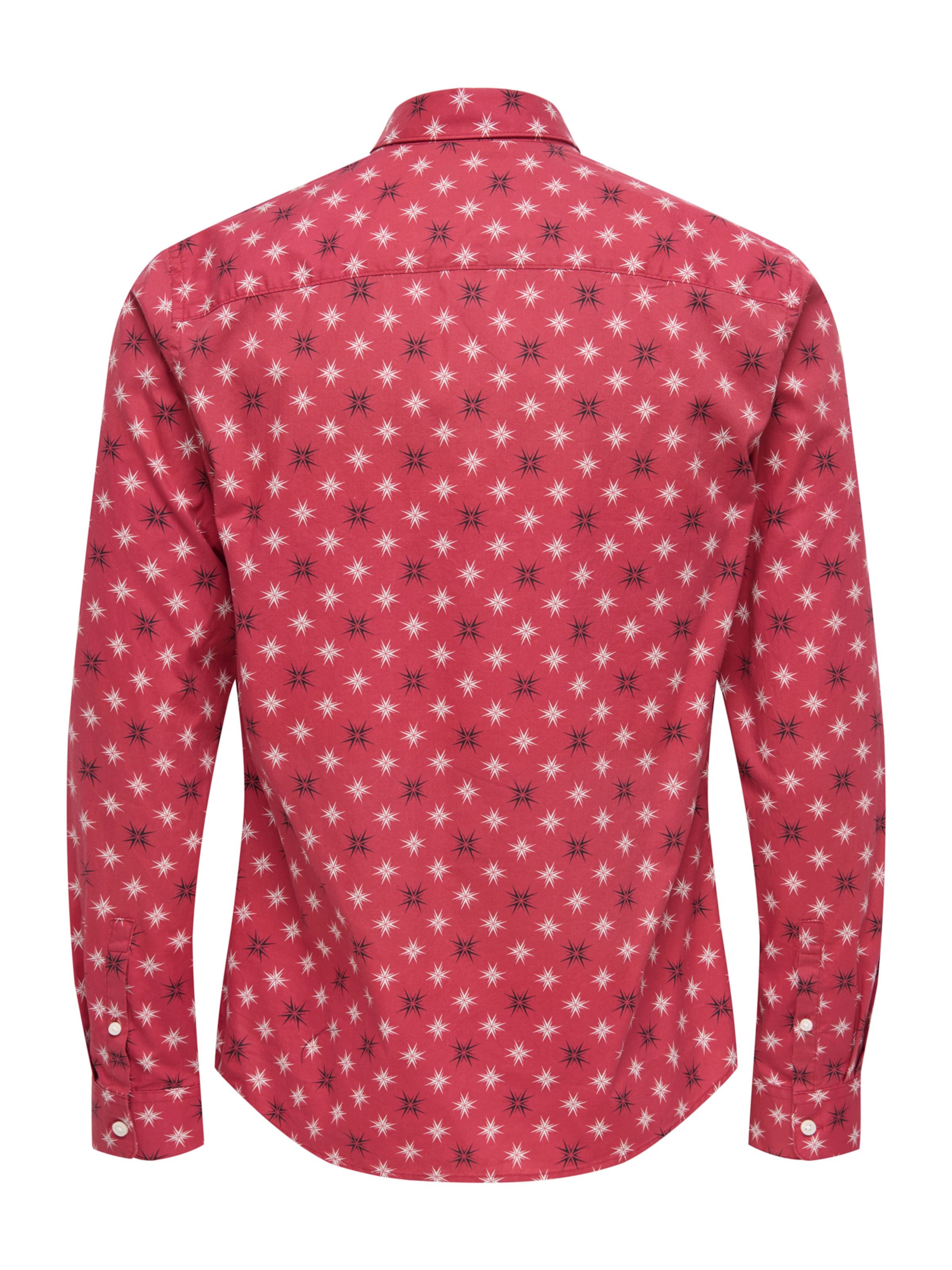 Slim fit Cămașă 'ONSElf Xmas' de la Only & Sons pe roșu