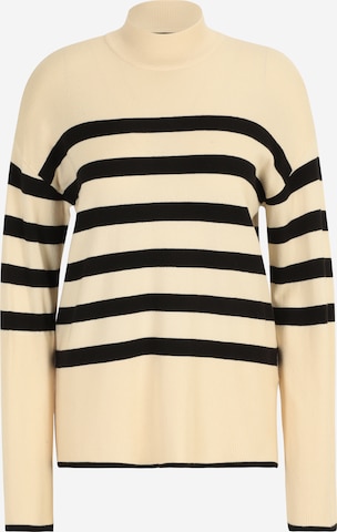 Vero Moda Maternity Sweater 'HAPPINESS' in Beige: front