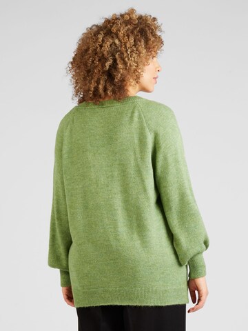 ONLY Carmakoma Sweter 'JADE' w kolorze zielony