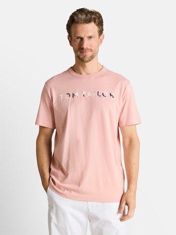T-Shirt TOM TAILOR en rose : devant