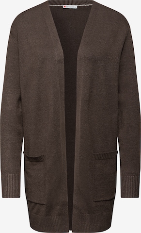 STREET ONE Knit Cardigan in Brown: front