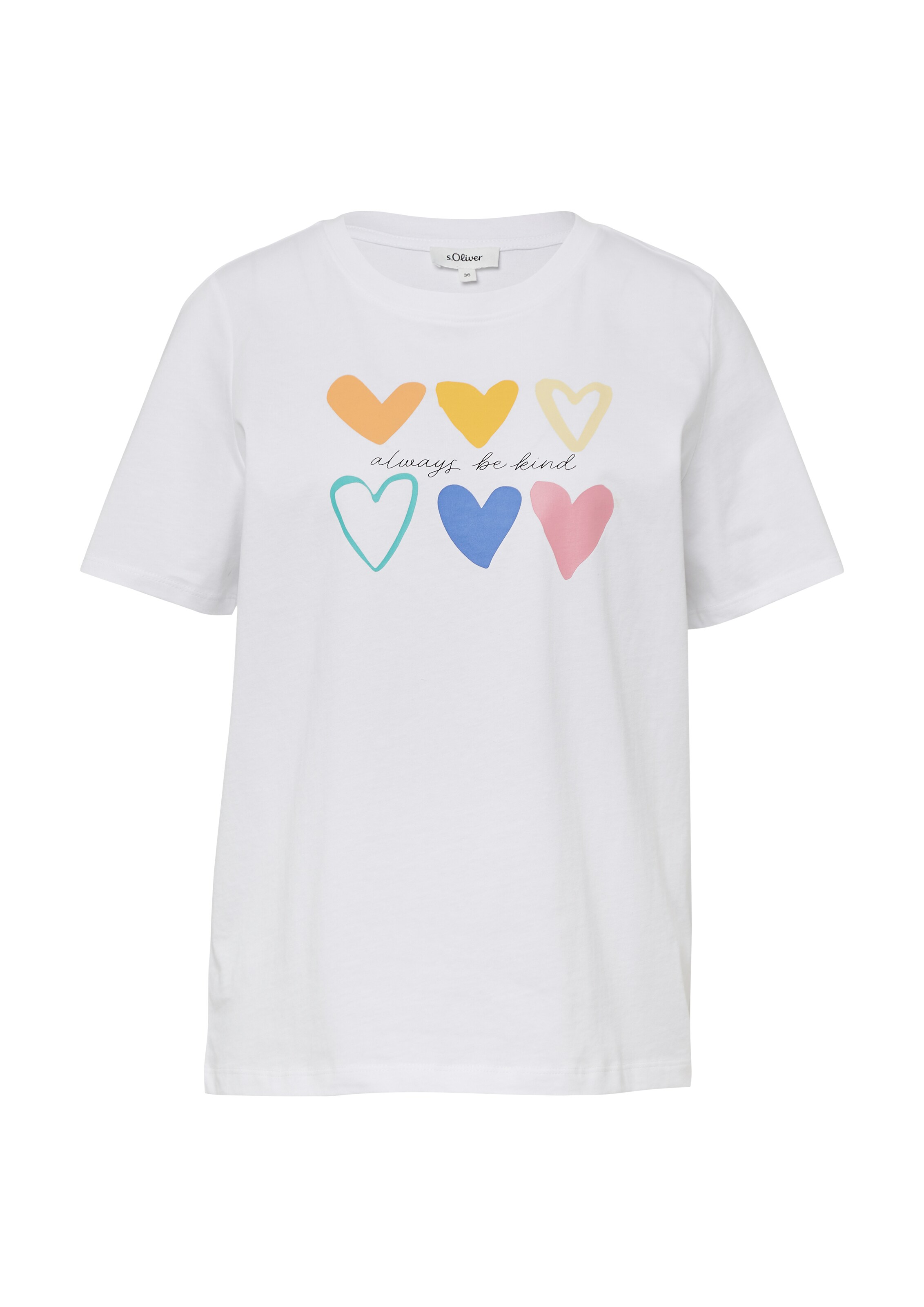 s.Oliver T-Shirt in Weiß: Vorderseite