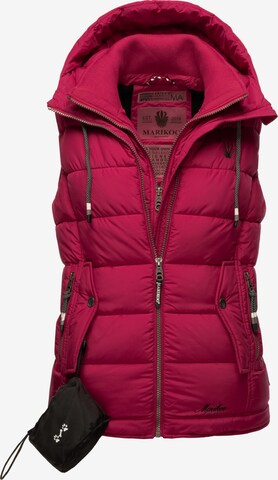 MARIKOO Bodywarmer 'Taisaa' in Rood: voorkant