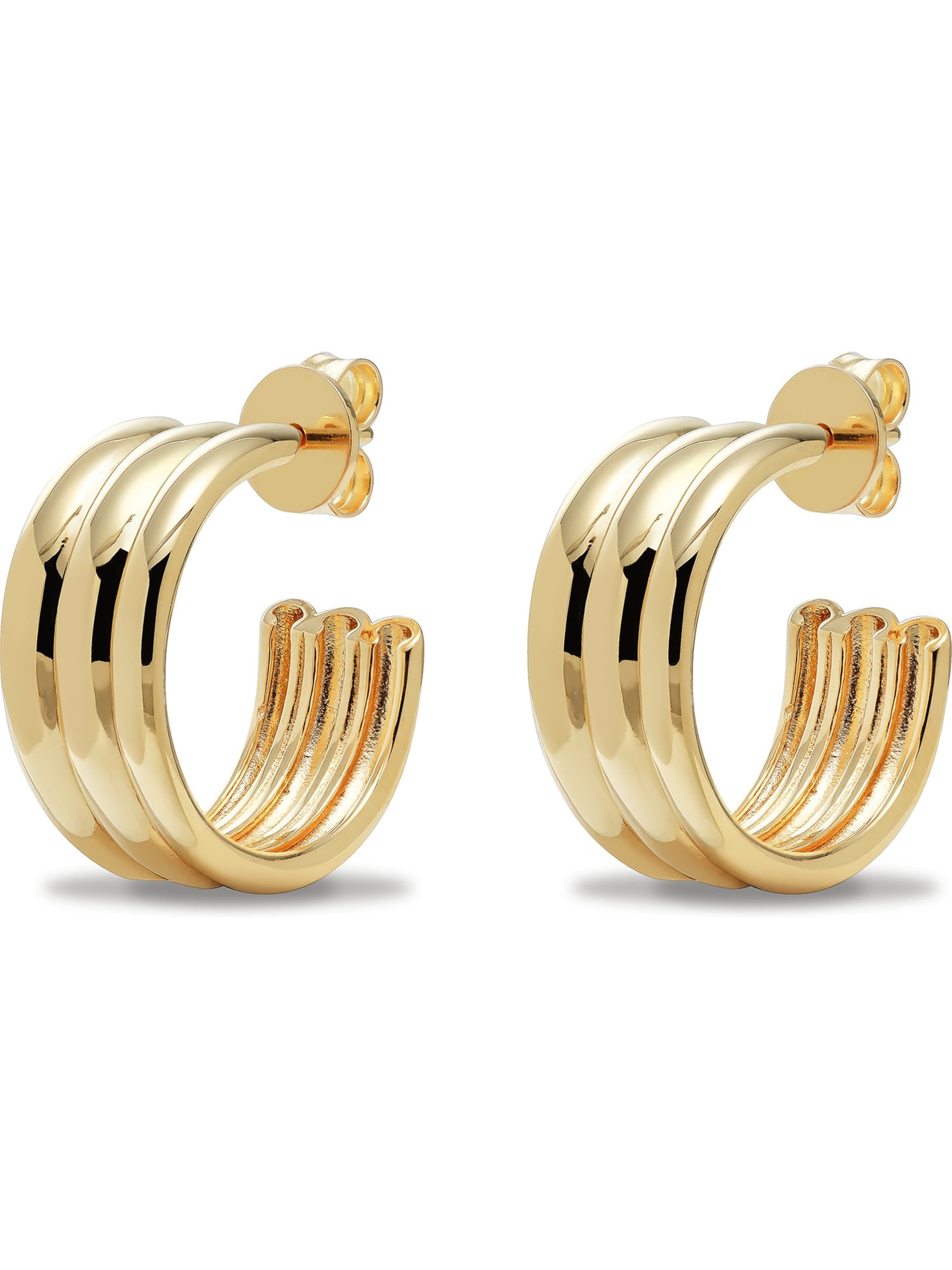 CHRIST Ohrringe in Gold: Vorderseite