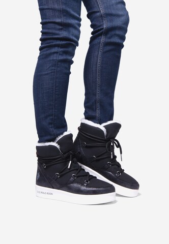 U.S. POLO ASSN. Boots 'VEGY005W/CHY1' in Schwarz: Vorderseite