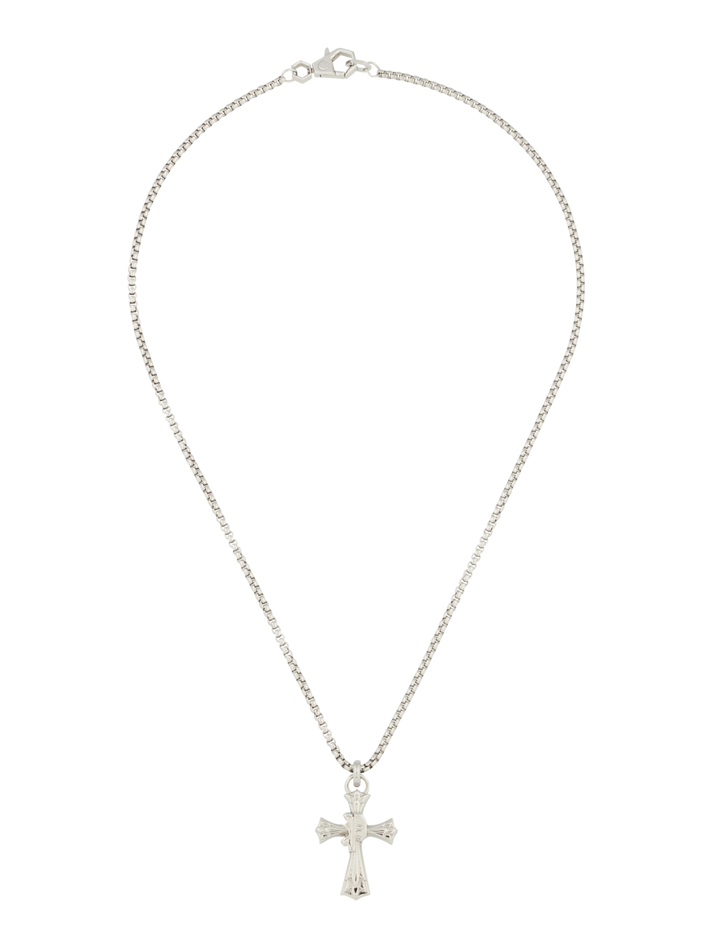 Philipp Plein Kæde 'PLEIN VALENTINE' i sølv: forside